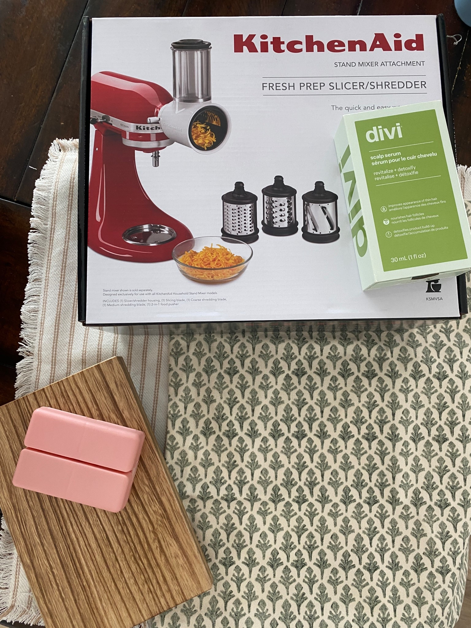 Amazon items:
Kitchen aid shredder 
- I’ve been skinning my knuckles regularly on a dull shredder and finally got this one to make my life easier!
Wooden tray
- I’ve been needing something to set my olive oil on to make it look more grounded and less messy on my counter 
Spring pillow covers 
Divi scalp serum 
- my hair had thinned out quite a bit so going to give this a try to see if it helps!
Pill organizer
- in hockey season we travel a lot and I have to either skip my vitamins or throw them all in a random plastic bag so I got this to separate them and keep me on track (especially with my iron that gets low often!)


#LTKfoodie #LTKSeasonal #LTKdayinmylife