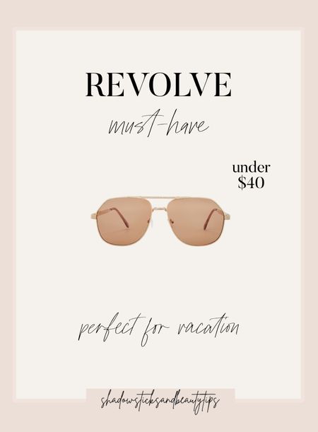 Cute sunglasses under $40 from Revolve 

#LTKfindsunder50 #LTKSeasonal #LTKstyletip