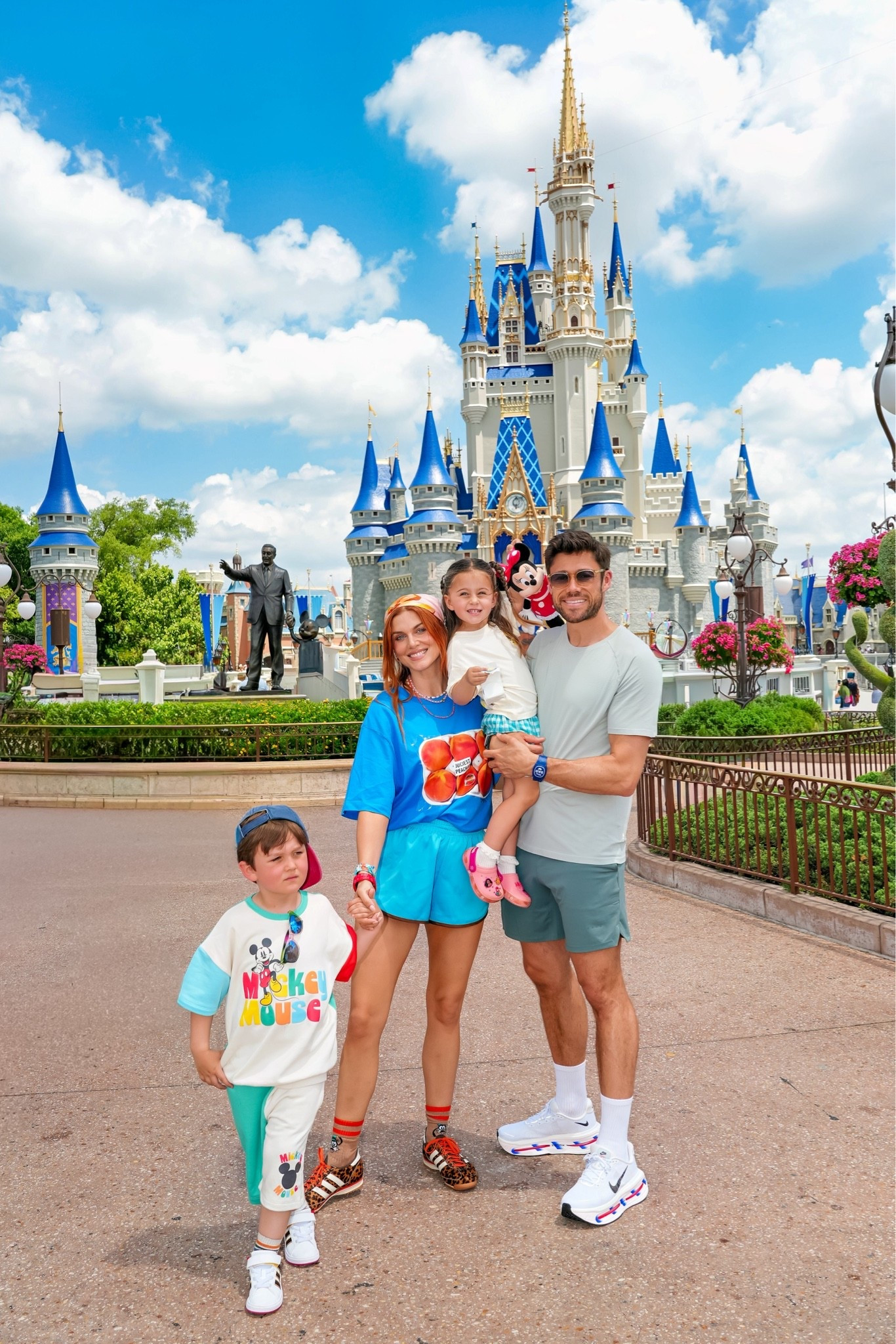 Disney day 4 - back to the magic kingdom! 

I absolutely loved my outfit this date - the blue graphic oversized tee is ASOS and so are the blue adidas sports shorts! The leopard print trainers are also adidas and the headscarf is ASOS 🌸

The perfect summer outfit for the hot weather coming up!

Alf’s outfit is from next!

#LTKsummer #LTKuk #LTKfestival