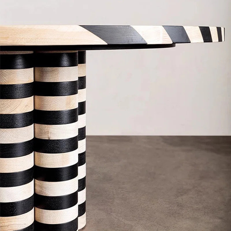 Retro Simple Round Solid Wood Dining Tables | Wayfair North America