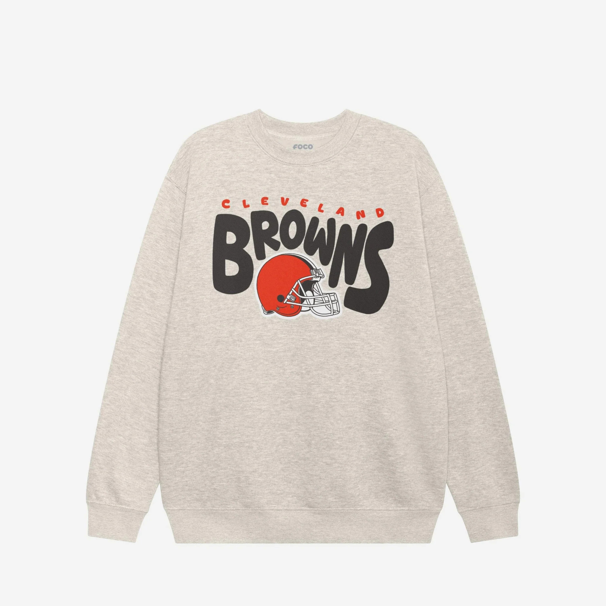 Cleveland Browns Bubble Crew Neck Sweatshirt | FOCO inc