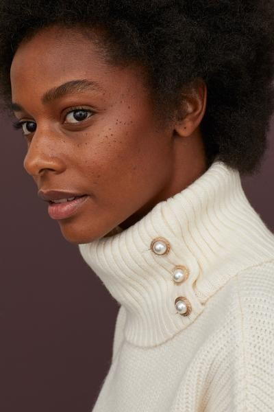 Rib-knit Turtleneck Sweater | H&M (US + CA)
