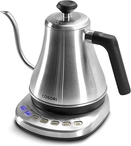 COSORI Electric Gooseneck Kettle with 5 Variable Presets, Pour Over Coffee Kettle & Tea Kettle, 1... | Amazon (US)