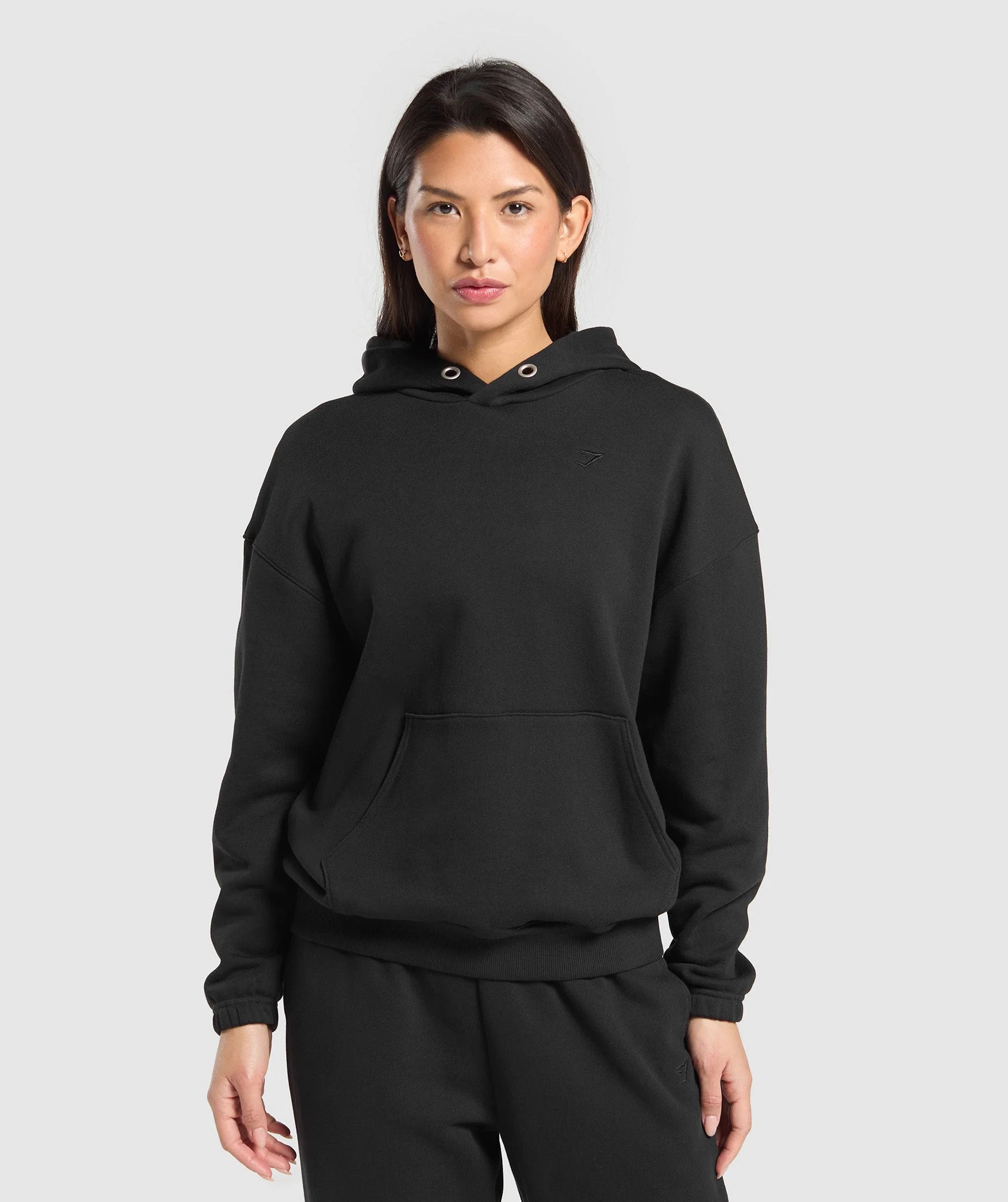 Gymshark Rest Day Sweats 2.0 Oversized Hoodie - Black | Gymshark UK