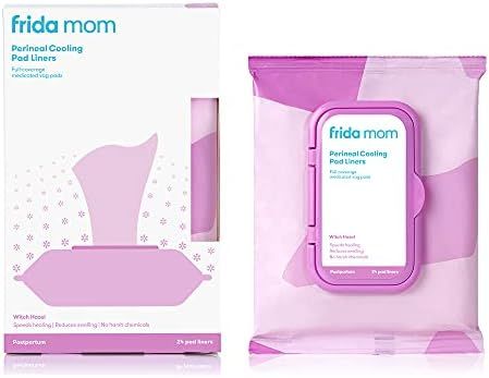 Frida Mom Perineal Medicated Witch Hazel Full-Length Cooling Pad Liners for Postpartum Care | 24-Cou | Amazon (US)