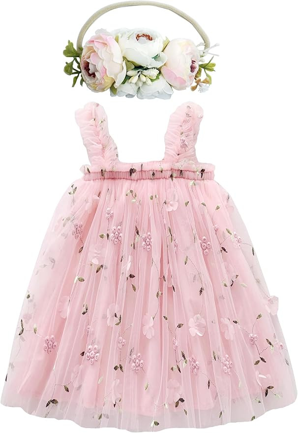 BGFKS Layered Tulle Tutu Dress for Toddler Girls,Baby Girl Rainbow Tutu Princess Skirt Set with F... | Amazon (US)