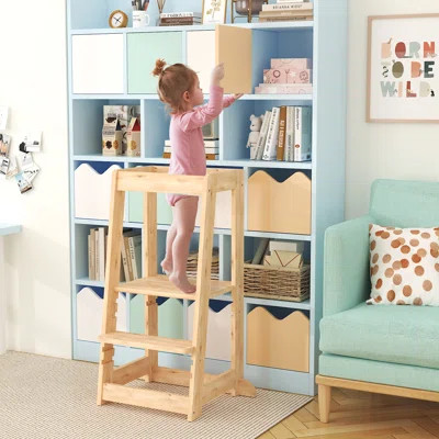 Toddler Kitchen Tower Helper Step Stool Adjustable | Wayfair Professional