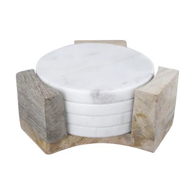 Coaster Set with Holder Union Rustic | Wayfair North America