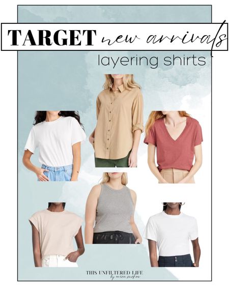 Target New Arrivals - Target T-shirt - Target Tank Top - Target Bodysuit - Target Layering Shirts #ShopTarget #TargetShirts

#LTKunder50 #LTKstyletip #LTKcurves