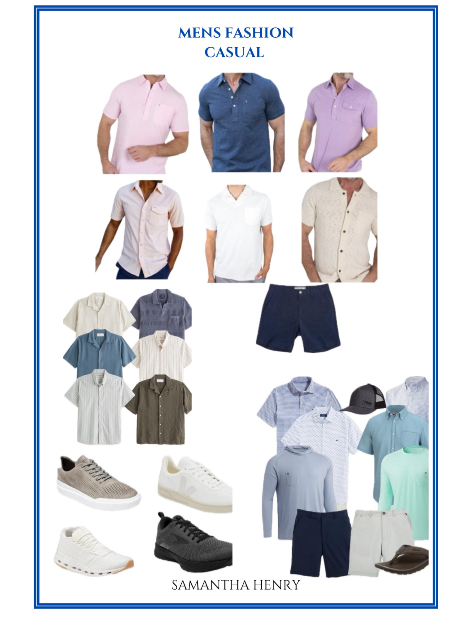 Men’s Casual Fashion essentials 
Linen Cotton shirts, Linen cotton shorts, tennis shoes, loafers, mens fishing shirts UV protectant tops for men sandals 

#LTKstyletip #LTKmens #LTKActive
