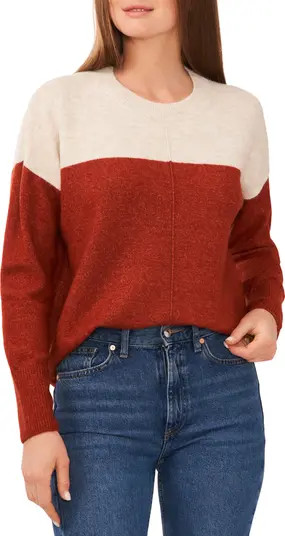 Vince Camuto Extend Shoulder Colorblock Sweater | Nordstrom | Nordstrom