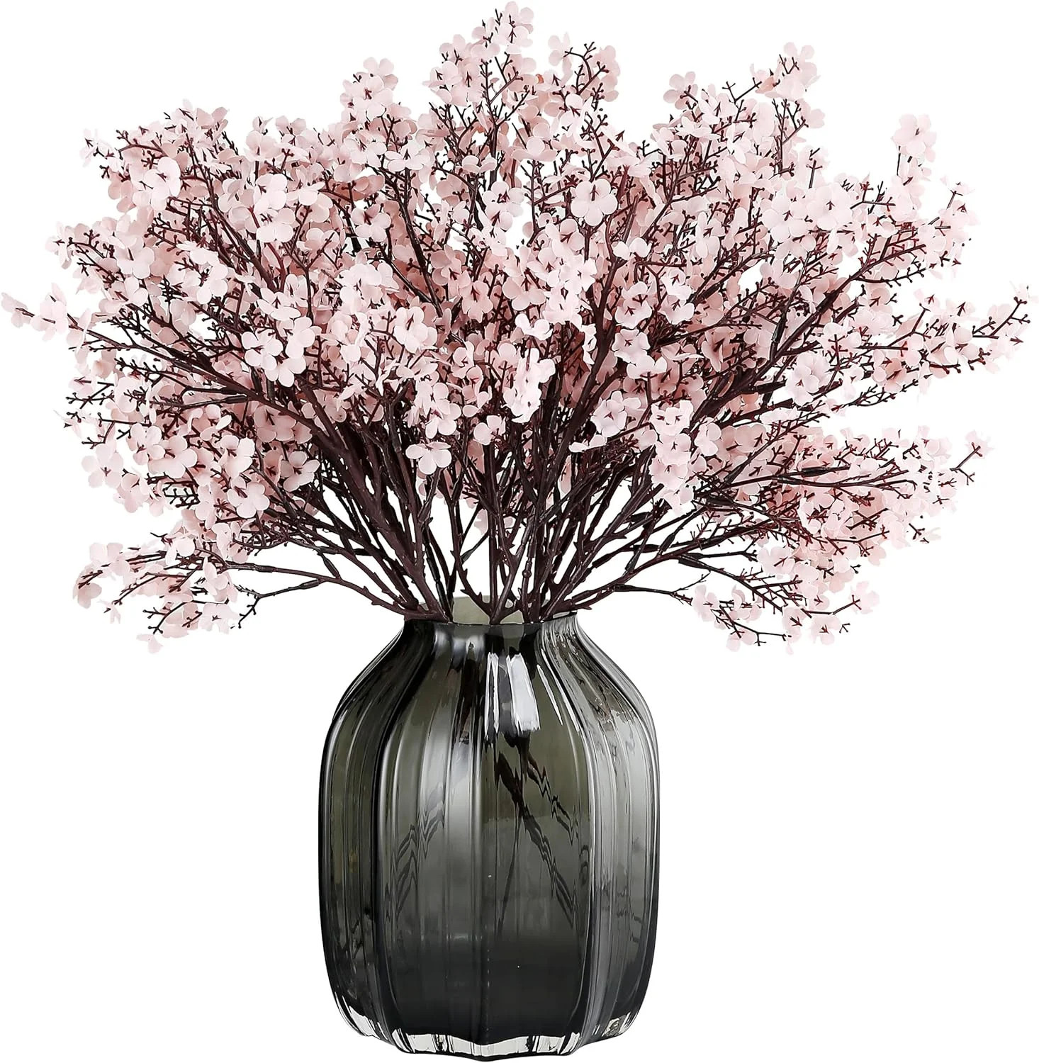 Babys Breath Silk Artificial Flowers Bulk With Vase 10pcs for Fall Decor Fake flower bouquet Home... | Walmart (US)