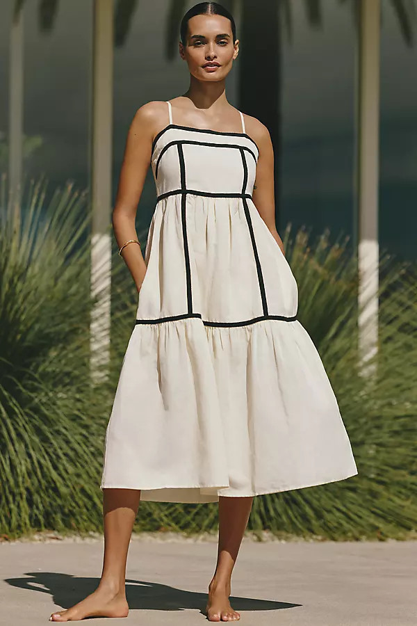 navybleu Claudia Midi Dress | Anthropologie (US)