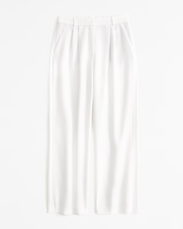 Curve Love A&F Sloane Tailored Pant | Abercrombie & Fitch (US)