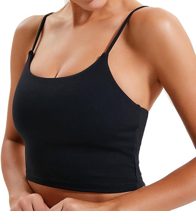Willit Women's Padded Sports Bra Yoga Fitness Workout Running Shirts Athletic Bra Top | Amazon (US)
