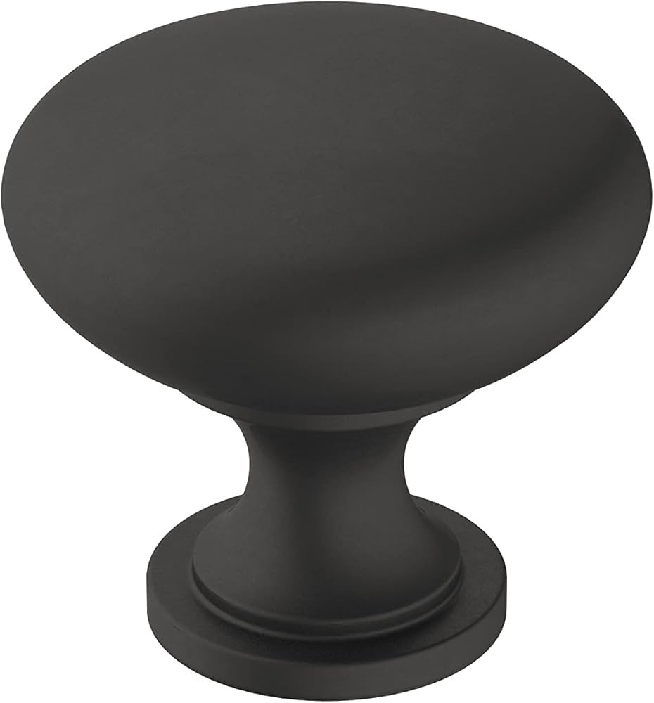 Amerock | Cabinet Knob | Matte Black | 1-1/4 inch (32 mm) Diameter | Era | 1 Pack | Drawer Knob |... | Amazon (US)
