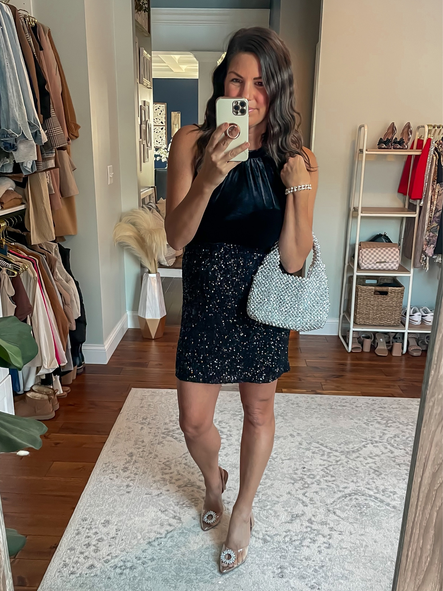 Holiday party
Christmas party 
Holiday outfit
Christmas outfit
Sequins 

#LTKfindsunder50 #LTKstyletip #LTKHoliday