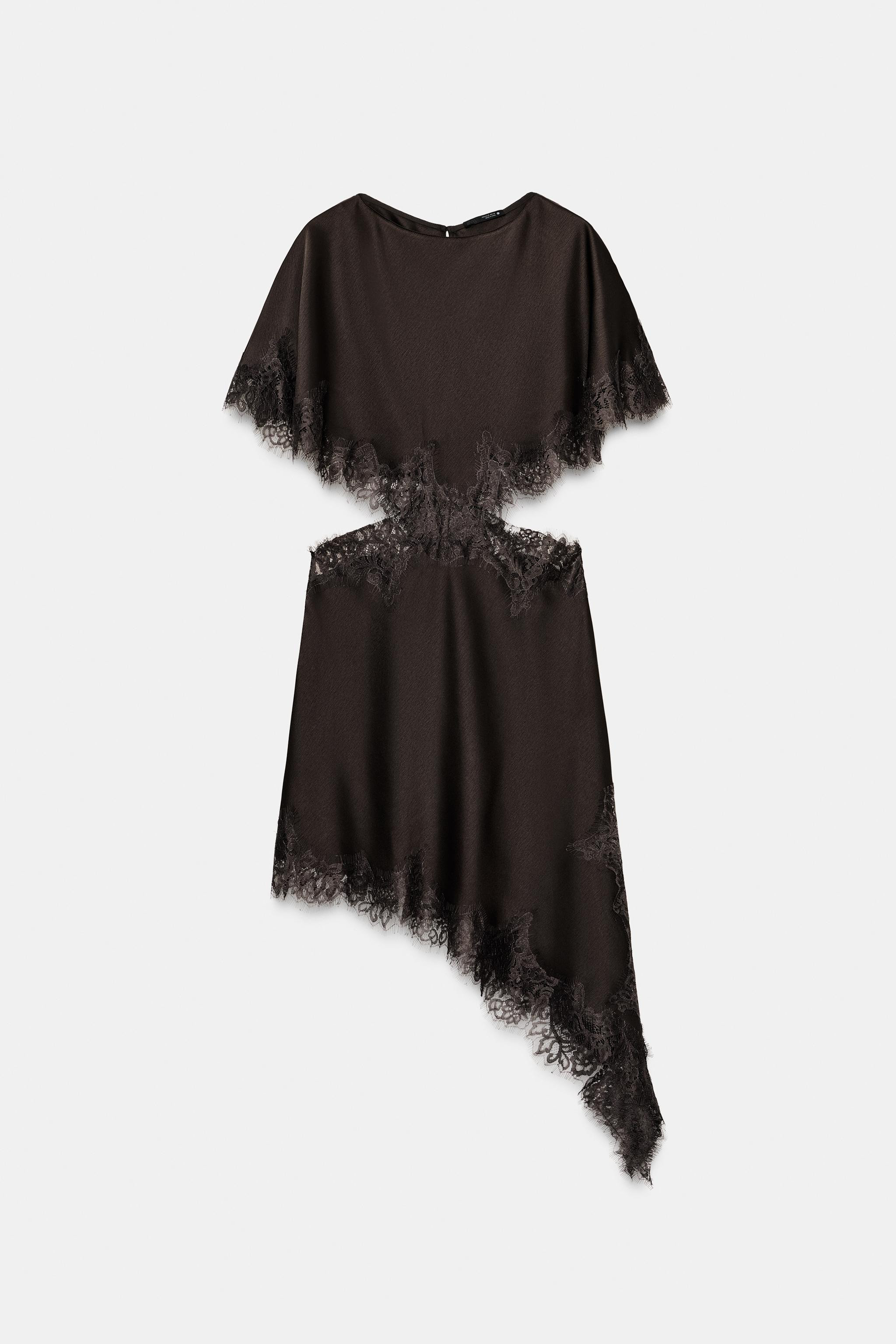 ZW COLLECTION LACE CUT-OUT DRESS | Zara US