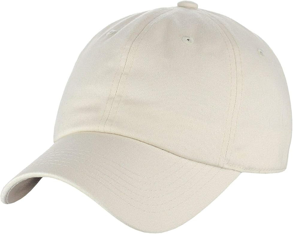 C.C Unisex Classic Blank Low Profile Cotton Unconstructed Baseball Cap Dad Hat | Amazon (US)