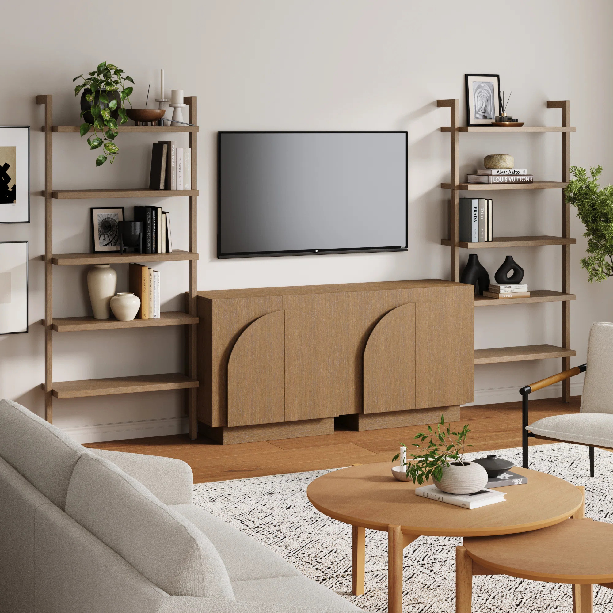 Sideboard And Bookcase Set Entertainment Center | Wayfair North America