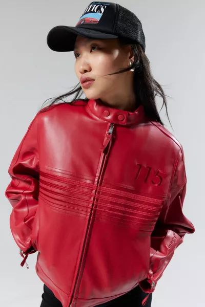 House Of Sunny The Racer Faux Leather Moto Jacket | Urban Outfitters (US and RoW)