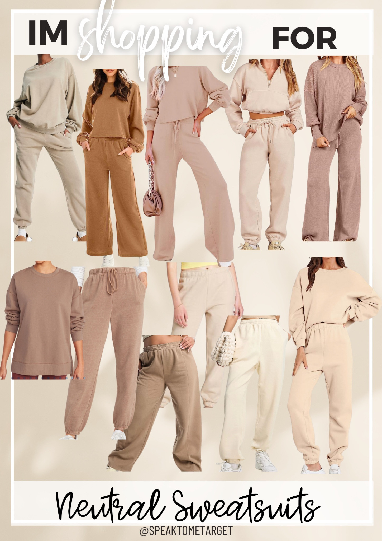 Looking for sweatsuits? Check out these neutral options 

#LTKunder50 #LTKstyletip