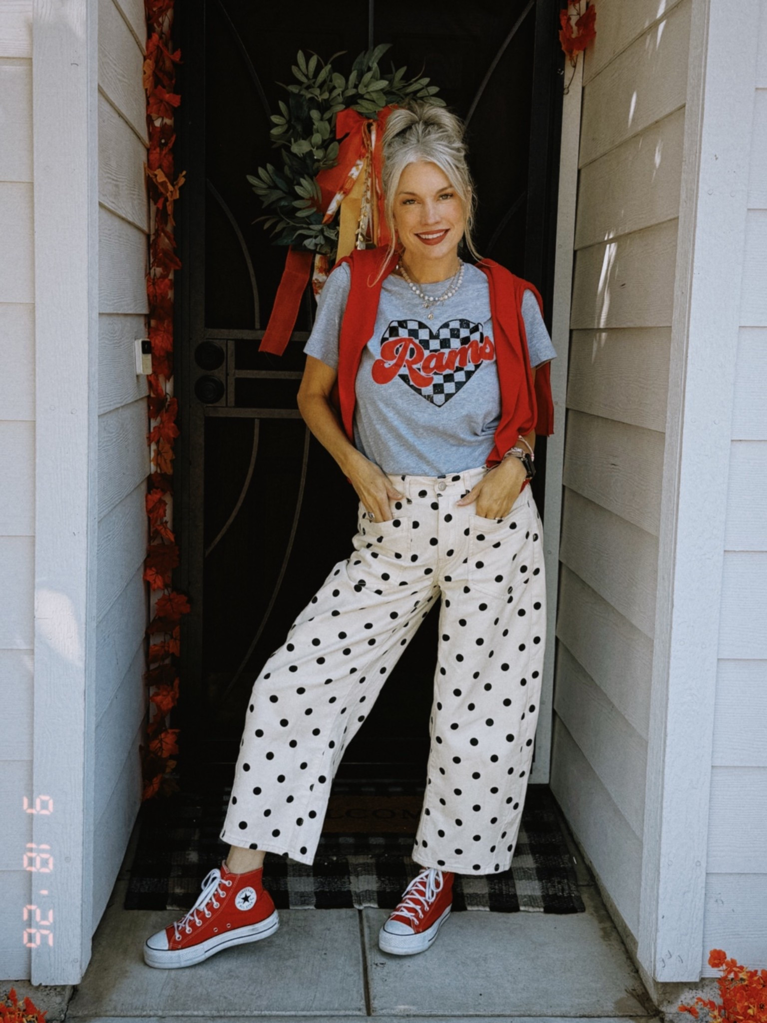 School secretary, but make it ✨spirit day chic✨ 🏁❤️

Polka dots, high tops & a little Riverview Racing pride — because school spirit can still have STYLE. 🏎️💨


Shop my OOTD on my LTK — link in bio! 🔗

#SchoolSecretaryStyle #OOTD #TeacherStyle #WorkwearStyle #SchoolSpirit

#LTKgrwm #LTKootd #LTKWorkwear