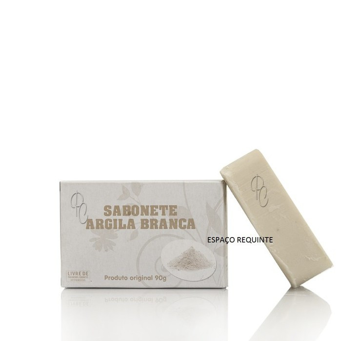 Sabonete em Barra Argila Branca Limpeza Facial Clareia a Pele Skin Care | Shopee (BR)