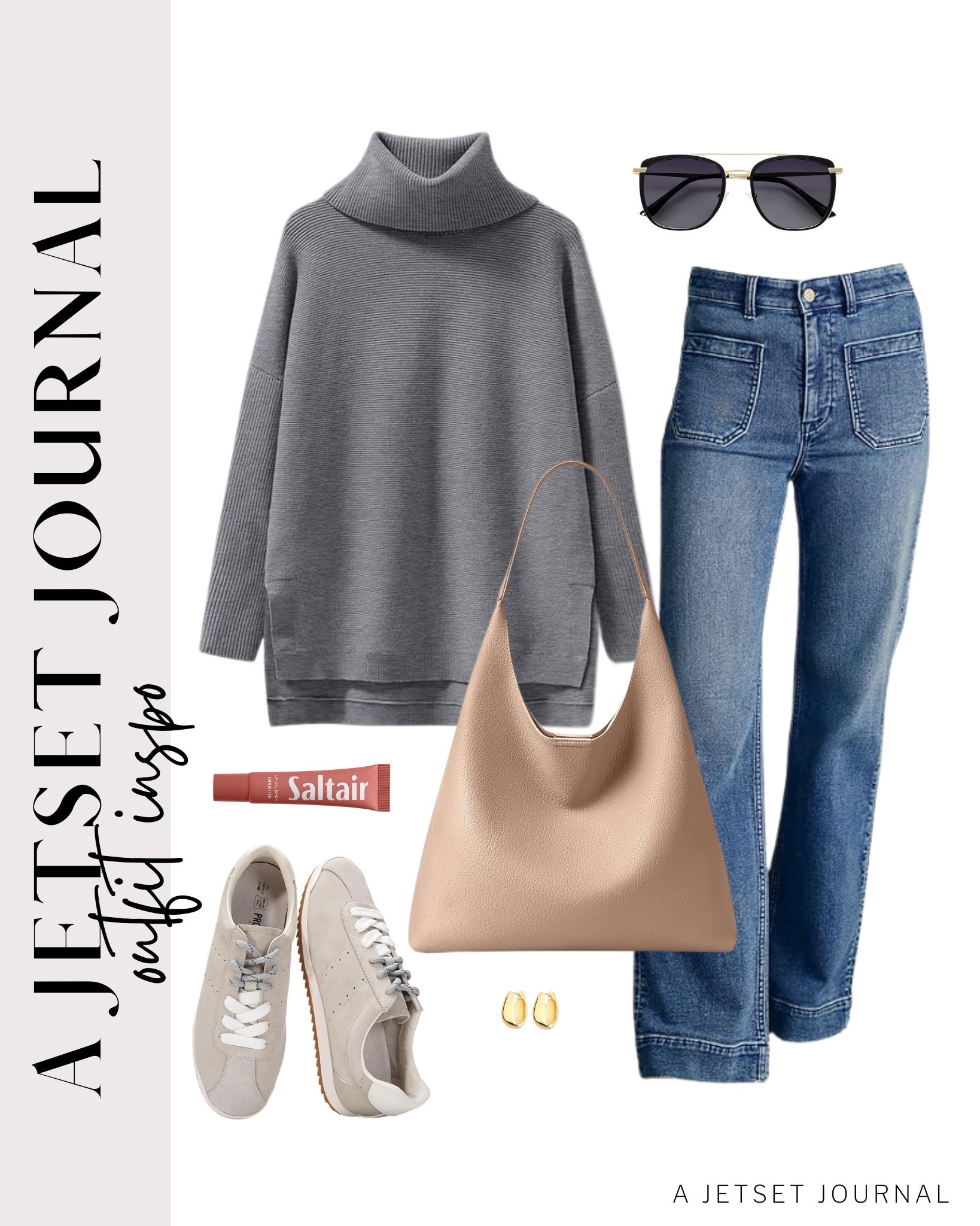 Here's how to style a turtleneck sweater for an easy and put together outfit!
saltair lip balm, gold earrings, long sleeve turtleneck shirt, straight leg jeans, airport outfit, fall to winter fashion, comfy outfit, winter style, everyday look, running errand outfit idea, makeup favorite, beauty must have, affordable style, amazon fashion

#LTKU #LTKFindsUnder50 #LTKSeasonal