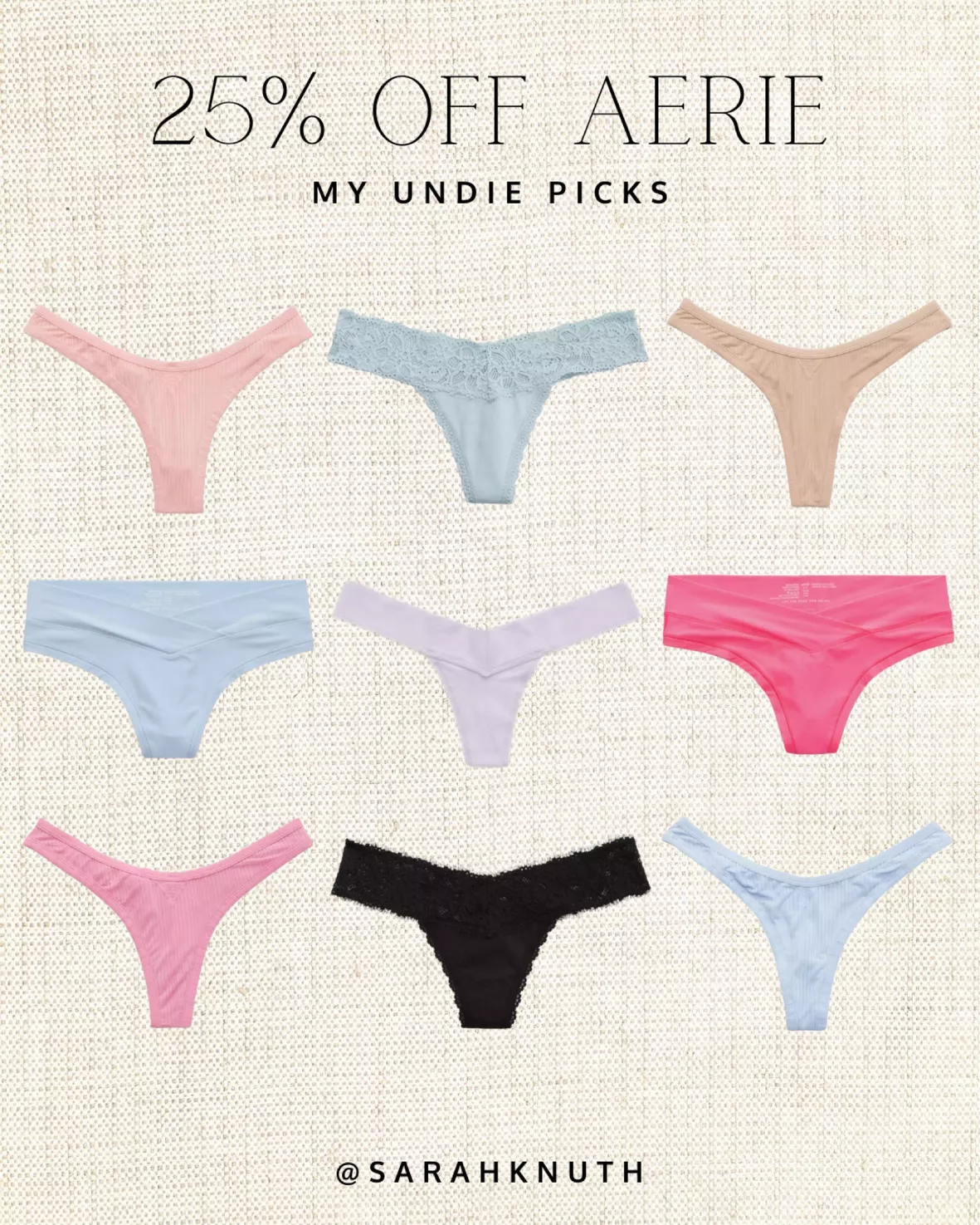 Aerie Cotton Eyelash Lace Thong … curated on LTK
