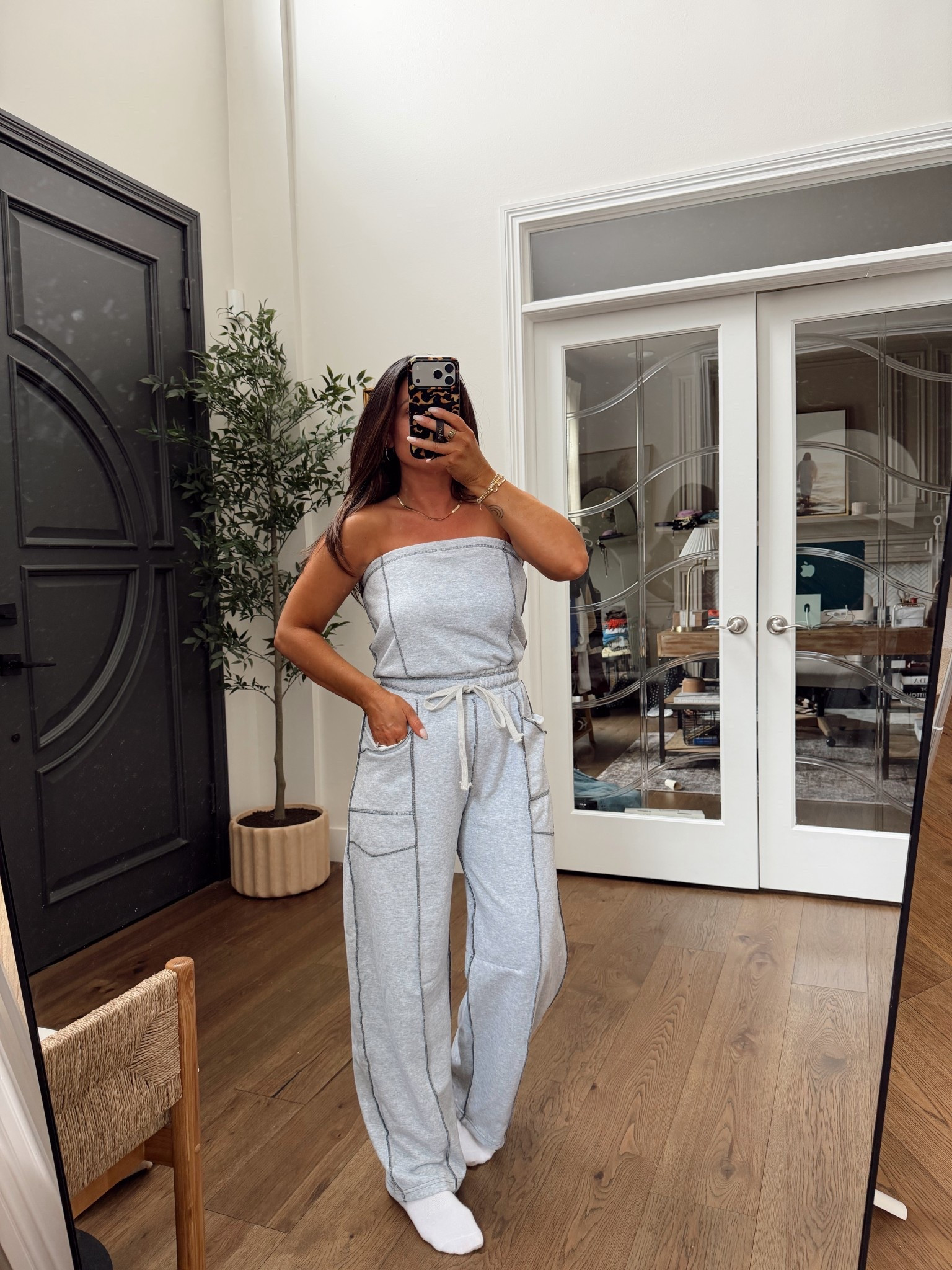 The cutest strapless jumpsuit for spring 🌸 I’m wearing a small 

#LTKootd #LTKActive #LTKSeasonal