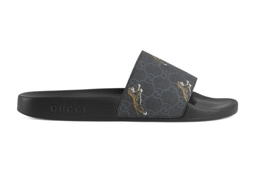 Gucci Men's GG Supreme tigers slide sandal | Gucci (US)