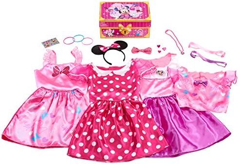 Disney Junior Minnie Mouse Bowdazzling Dress Up Trunk Set, 21 Pieces, Size 4-6x, Amazon Exclusive... | Amazon (US)