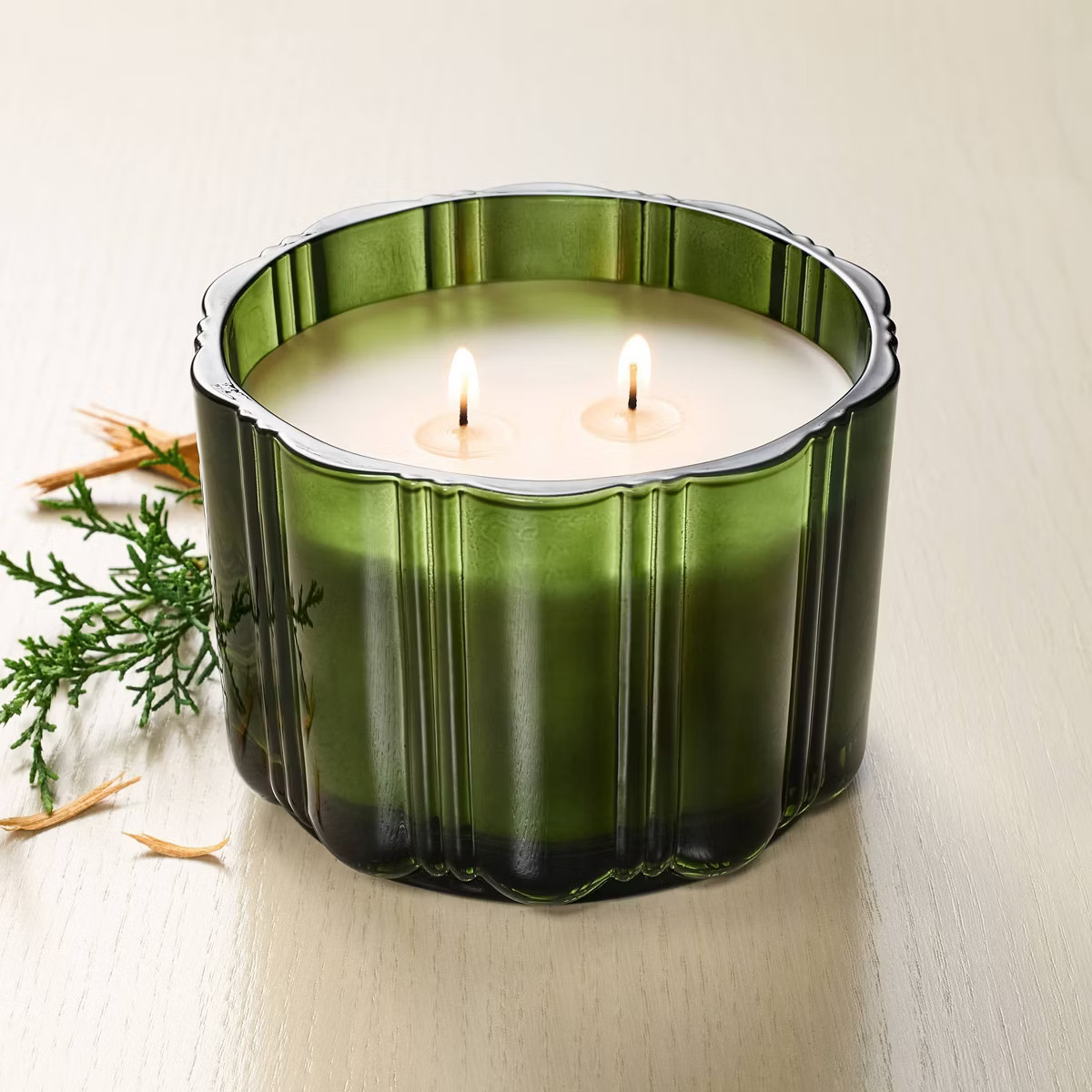 2 Wick Medium Glass with Lid Colored Jar Candle 12oz - Hearth & Hand™ with Magnolia | Target