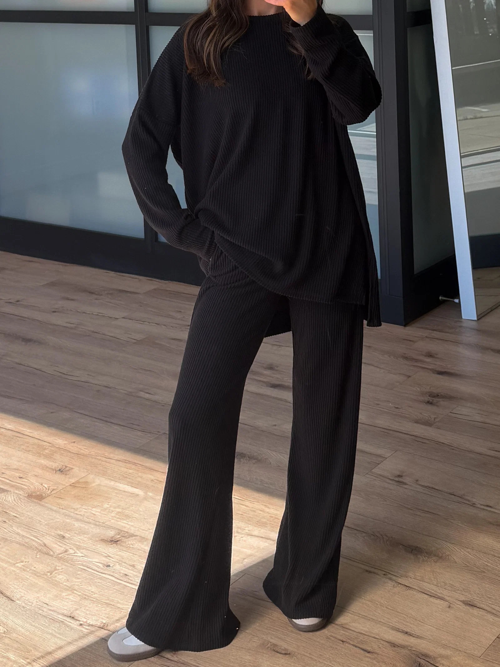 Always Cozy Ribbed Set | Black | +Plus Available | Shop Talulah