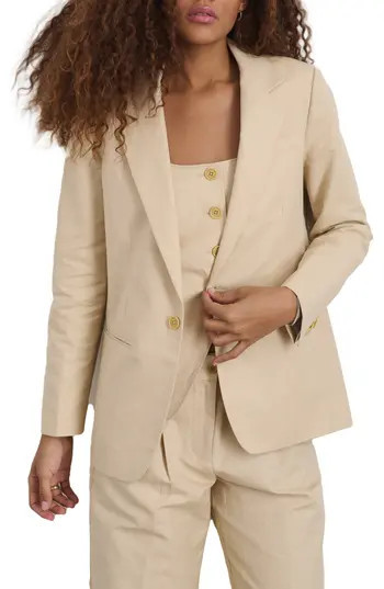 Alex Mill Soho Linen & Cotton Blazer in Tan at Nordstrom Rack, Size X-Small | Nordstrom Rack