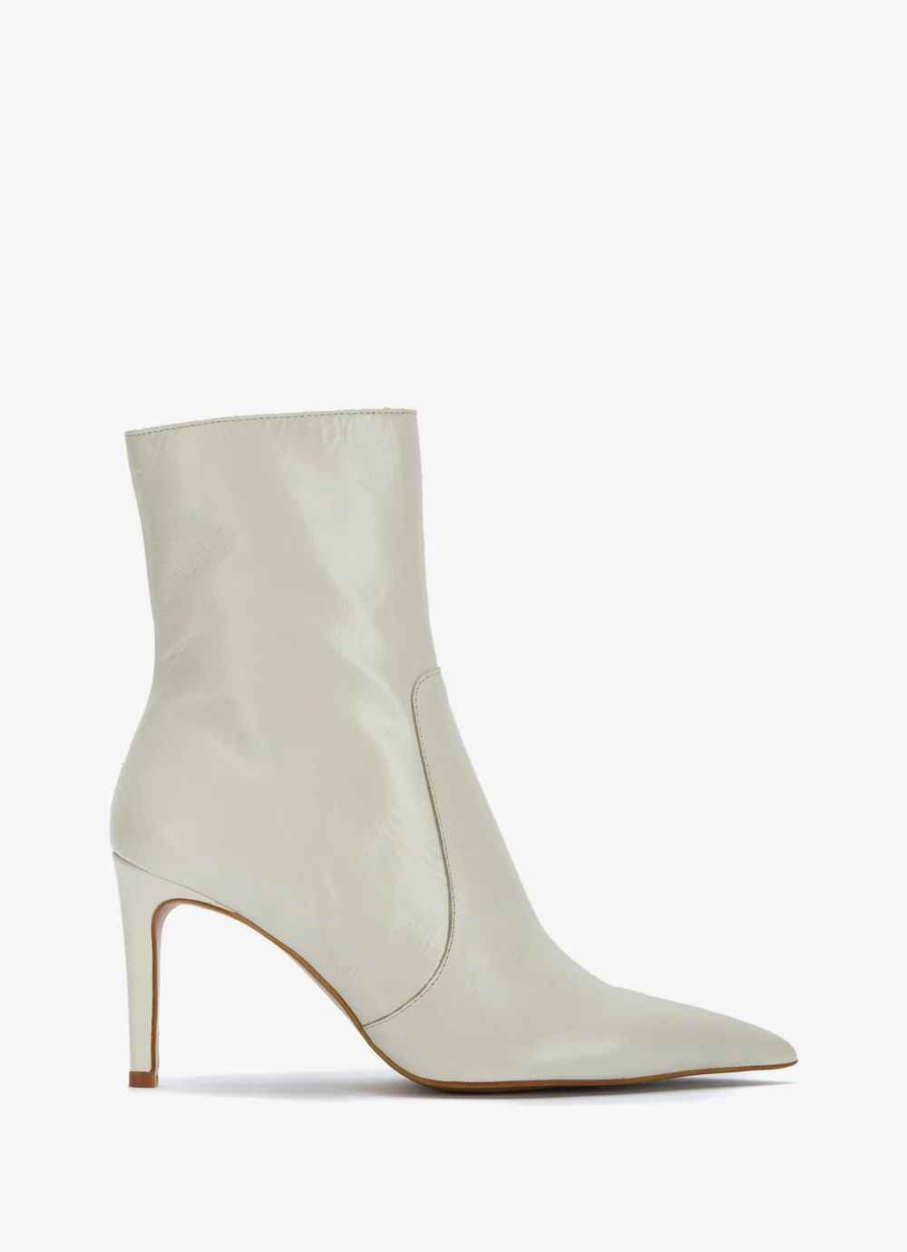 White Patent Leather Ankle Boots | Mint Velvet