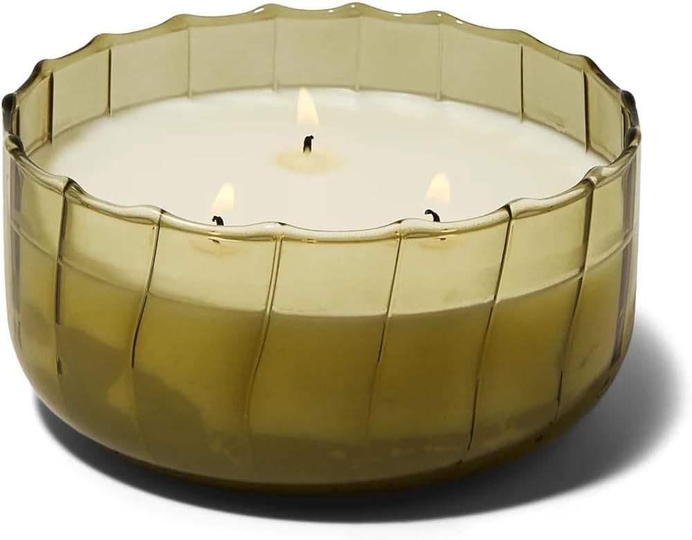 Paddywax Scented Candles Vintage Style Ripple Hand Blown Glass Collection Luxury Artisan Candle, ... | Amazon (US)