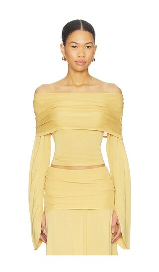 Aya Muse Rylin Top in Mustard. - size L | Revolve Clothing (Global)