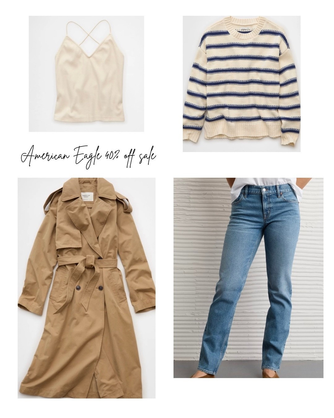 40% off sale American Eagle new arrivals

#LTKGiftGuide #LTKHoliday #LTKSaleAlert