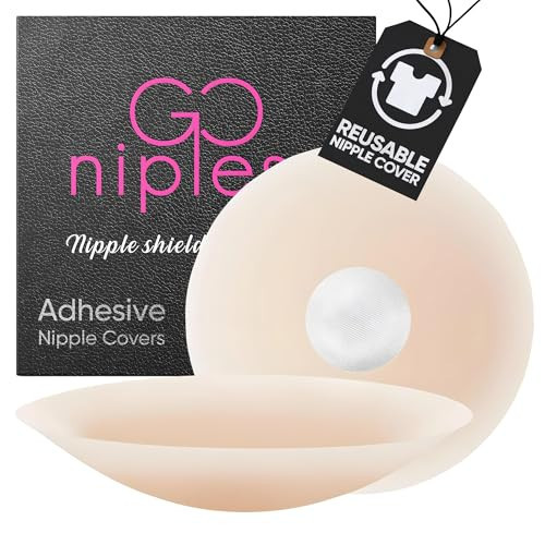 Nipple Covers for Women-Reusable Pasties Nipple Cover-Adhesive Silicone Nipple Pasties-Size A-D Womens Bra (1 Pair) | Amazon (US)
