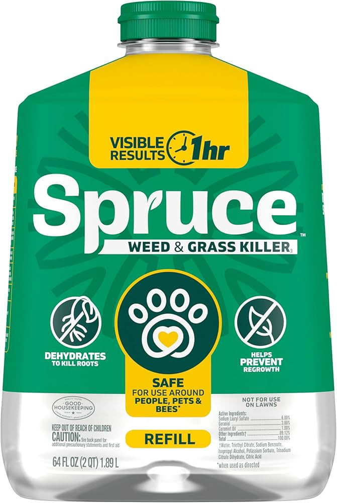 Spruce Weed Killer Refill - Versatile Weed & Grass Killer₃ for Flower Beds, Driveways & Mulch B... | Amazon (US)