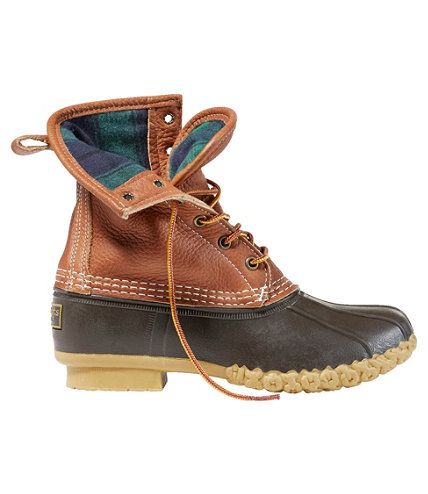Women's 8" Bean Boots, Tumbled-Leather Chamois-Lined | L.L. Bean