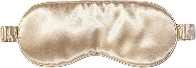 Slip Silk Sleep Mask, Caramel (One Size) - 100% Pure Mulberry 22 Momme Silk Eye Mask - Comfortabl... | Amazon (US)