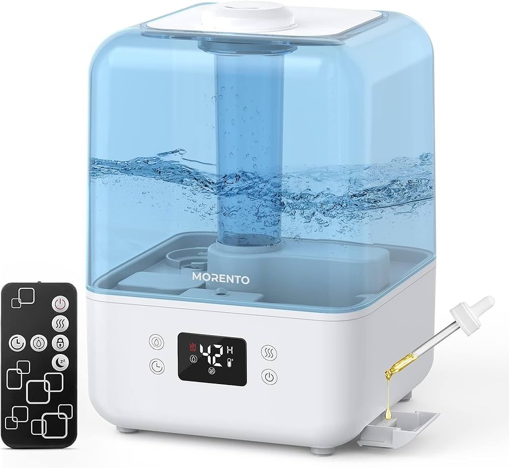 Humidifiers for Bedroom, MORENTO 4.5L Top Fill Humidifiers for Large Room, Cool Mist Humidifiers ... | Amazon (US)