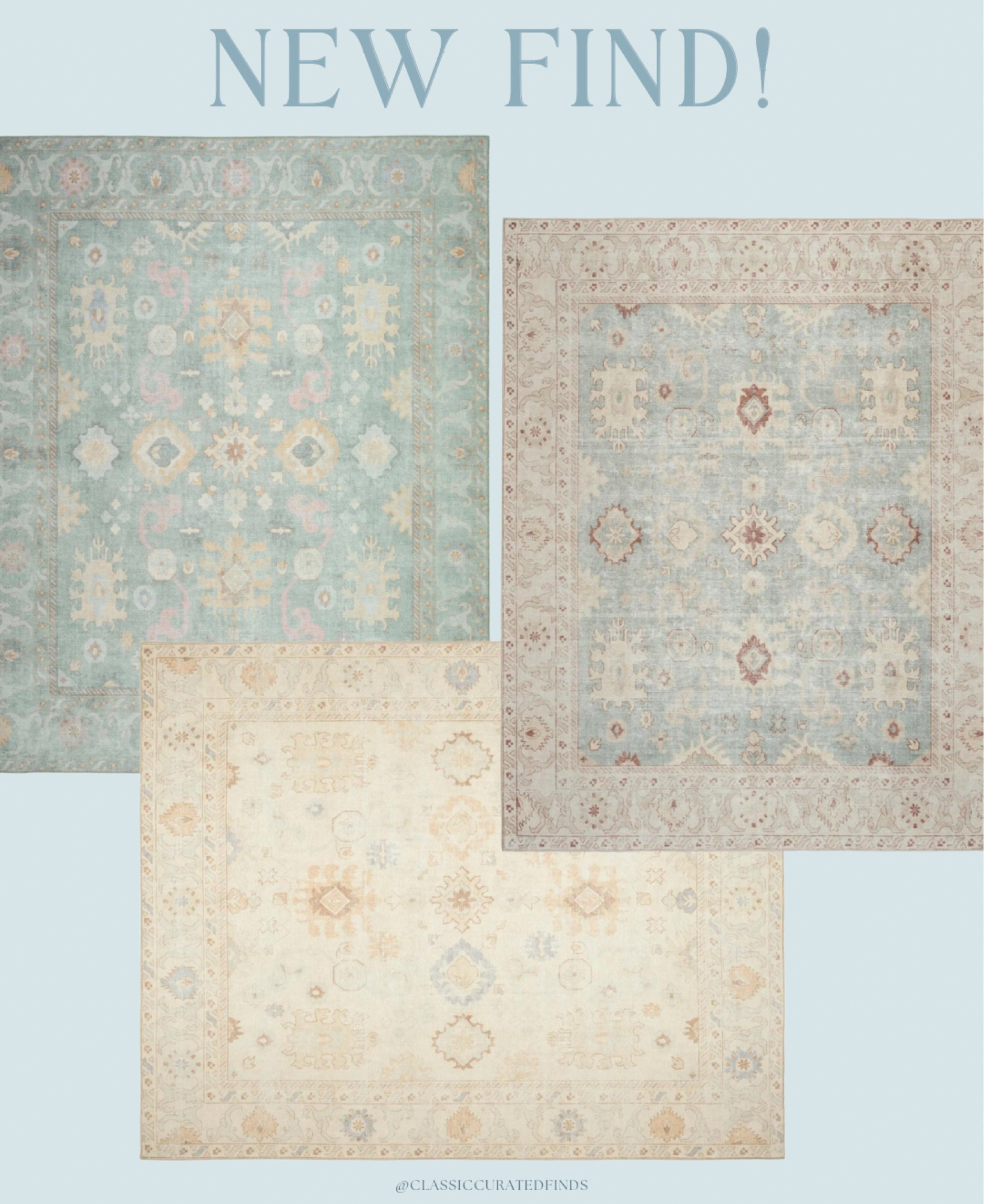 New Washable Oushak dupe rugs!!! Only $350 for an 8x10!!🙌🏻

Home Decor, Grandmillennial, Look for Less, Oushak Rug

#LTKhome