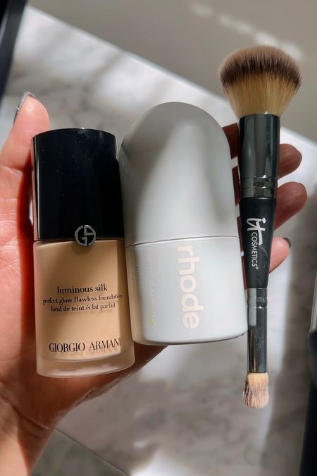 When I tell you I have perfected my foundation routine…

1.5 pumps of luminous silk + 1 pump of rhode glazing fluid + it cosmetics no. 7 brush.

It does not disappoint!!!

#LTKbeauty #LTKunder100