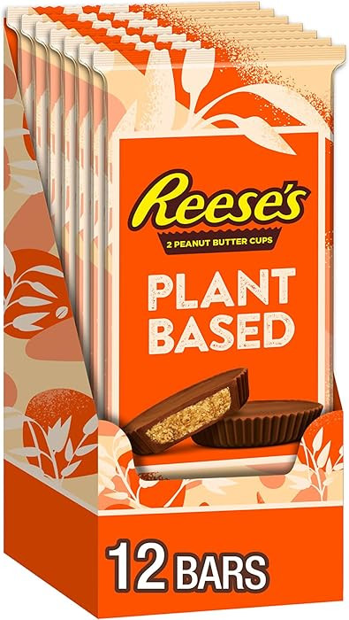 REESE'S Plant Based Oat Chocolate Confection Peanut Butter Cups, Candy Packs, 1.4 oz (12 Count) | Amazon (US)