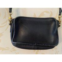 Coach Black Leather Crossbody Handbag | Etsy (US)
