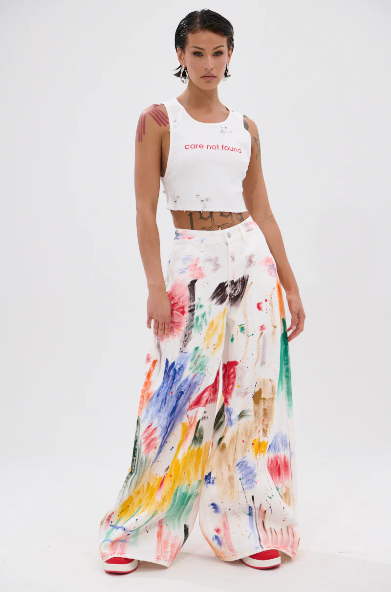 PAINTED ON RELAXED DENIM PANT | AKIRA